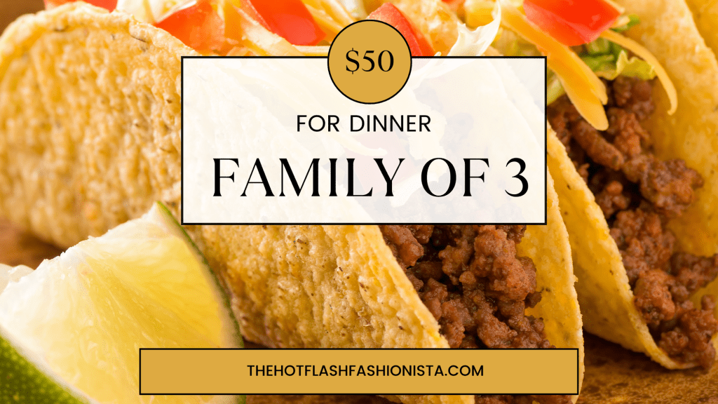 $50 a Week for Dinner Challenge: Family of&nbsp;3