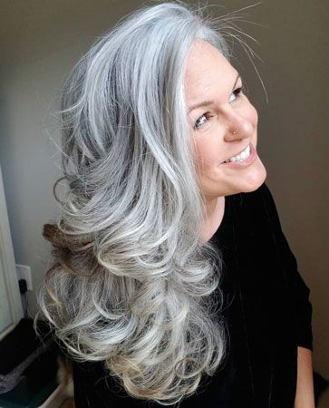 the pros and cons of coloring your gray woman with silver gray hair